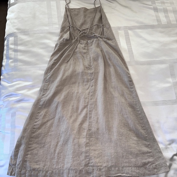 Gorgeous Rowie the label brown midi dress with cross back.  Never worn. - Picture 12 of 15